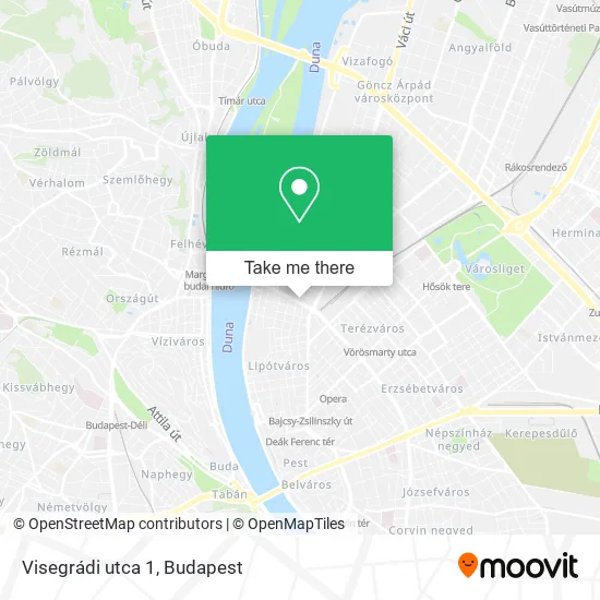 Visegrádi utca 1 map