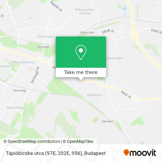 Tápióbicske utca (97E, 202E, 956) map