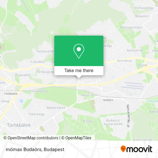 mömax Budaörs map