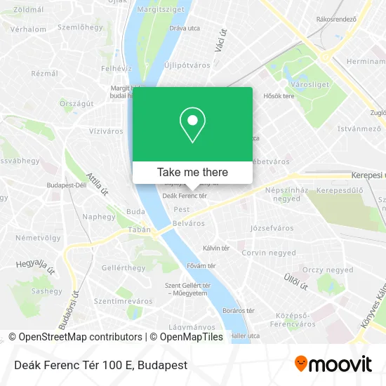 Deák Ferenc Tér 100 E map