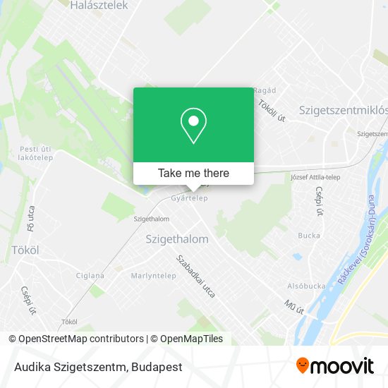 Audika Szigetszentm map