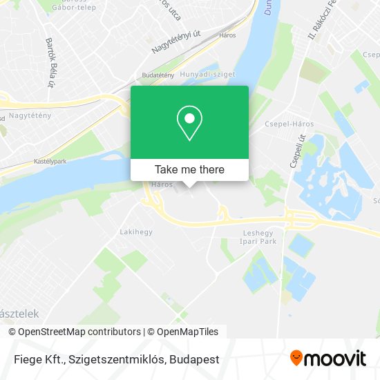 Fiege Kft., Szigetszentmiklós map