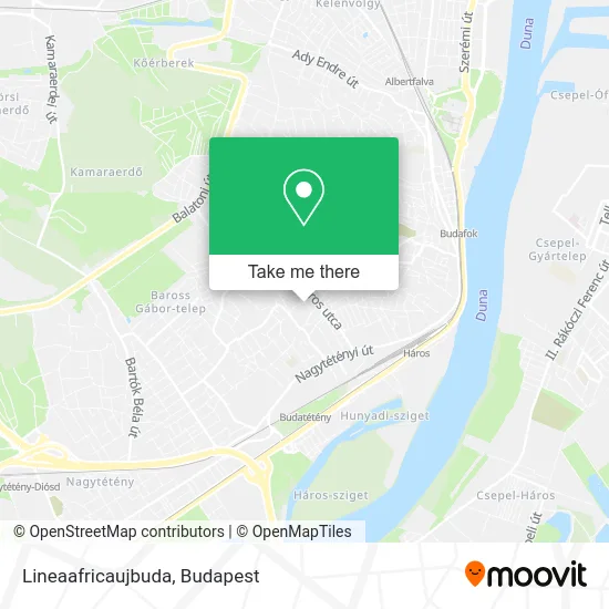 Lineaafricaujbuda map