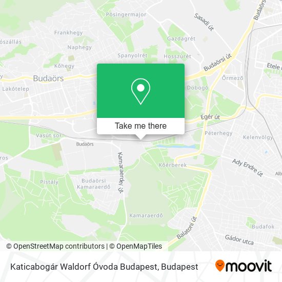 Katicabogár Waldorf Óvoda Budapest map