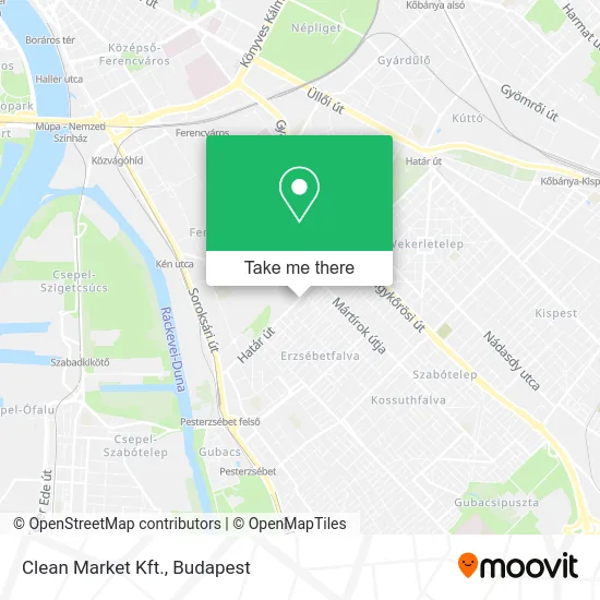 Clean Market Kft. map