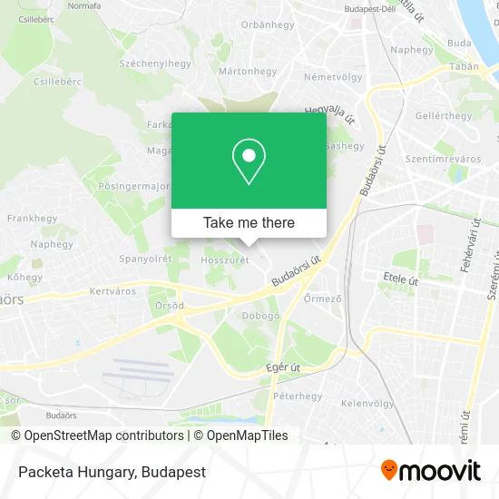 Packeta Hungary map