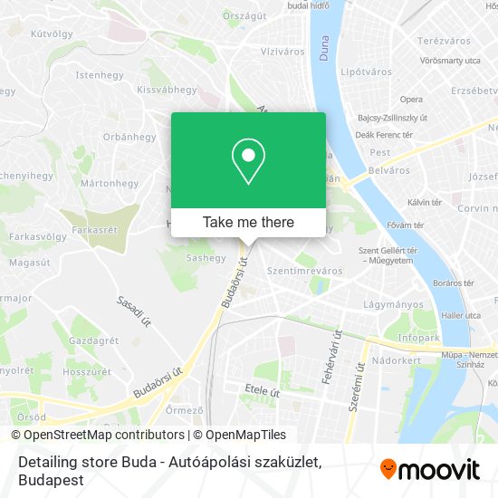 Detailing store Buda - Autóápolási szaküzlet map