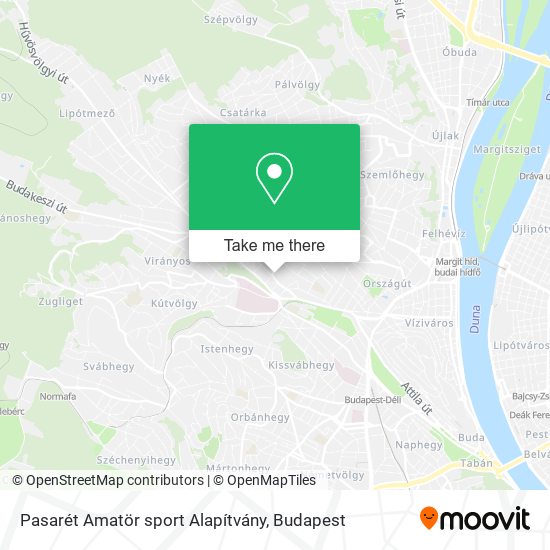 Pasarét Amatör sport Alapítvány map