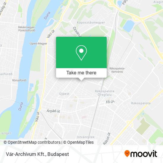 Vár-Archívum Kft. map