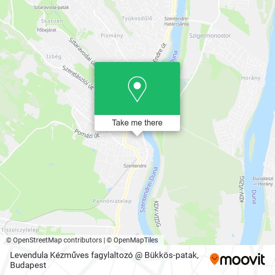 Levendula Kézműves fagylaltozó @ Bükkös-patak map