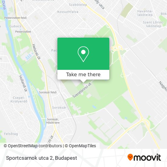 Sportcsarnok utca 2 map