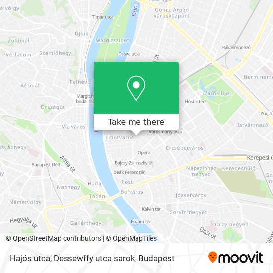 Hajós utca, Dessewffy utca sarok map