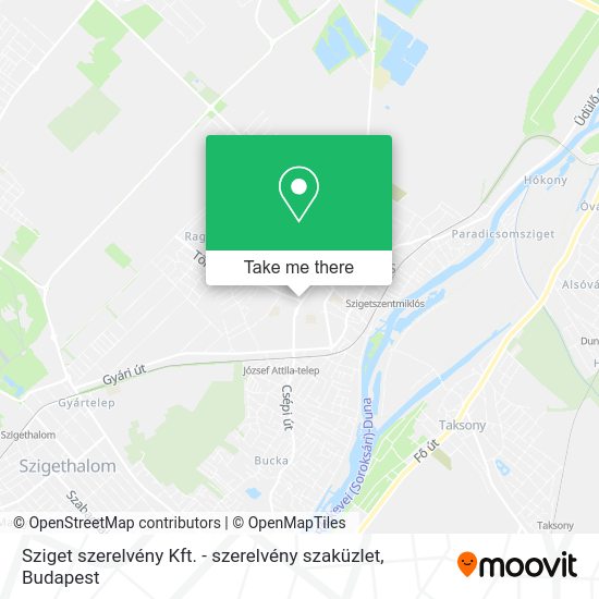 Sziget szerelvény Kft. - szerelvény szaküzlet map