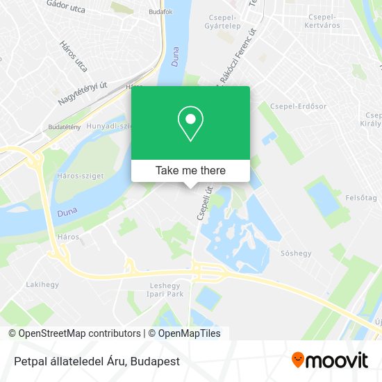 Petpal állateledel Áru map