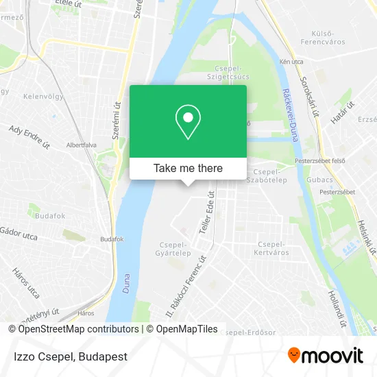 Izzo Csepel map
