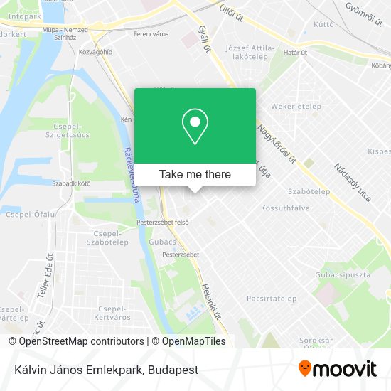 Kálvin János Emlekpark map