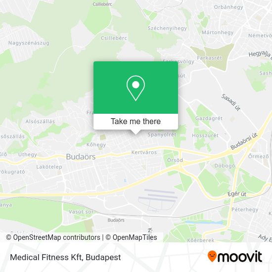 Medical Fitness Kft map