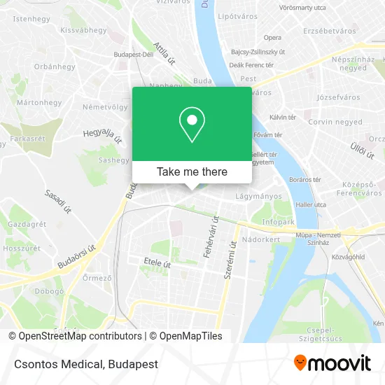 Csontos Medical map