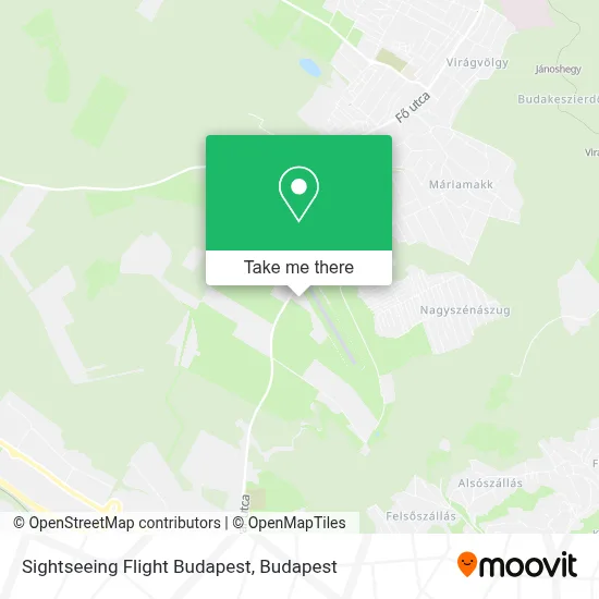 Sightseeing Flight Budapest map