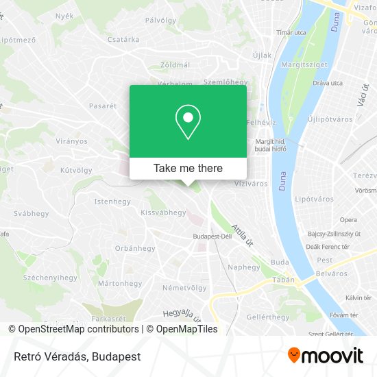 Retró Véradás map