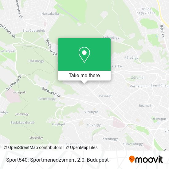 Sport540: Sportmenedzsment 2.0 map