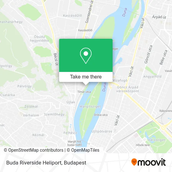 Buda Riverside Heliport map