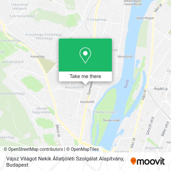 Vájsz Világot Nekik Állatjóléti Szolgálat Alapítvány map