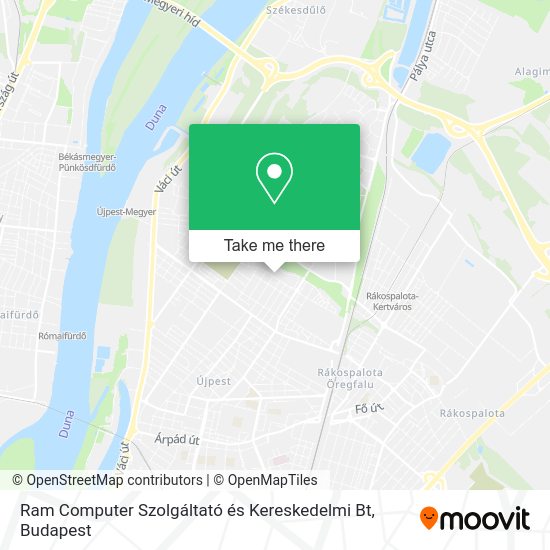 Ram Computer Szolgáltató és Kereskedelmi Bt map