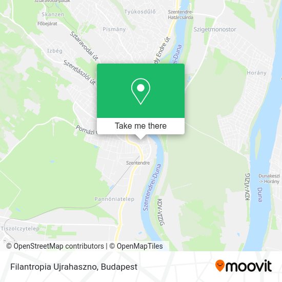 Filantropia Ujrahaszno map