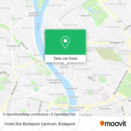 Hotel Ibis Budapest Centrum map
