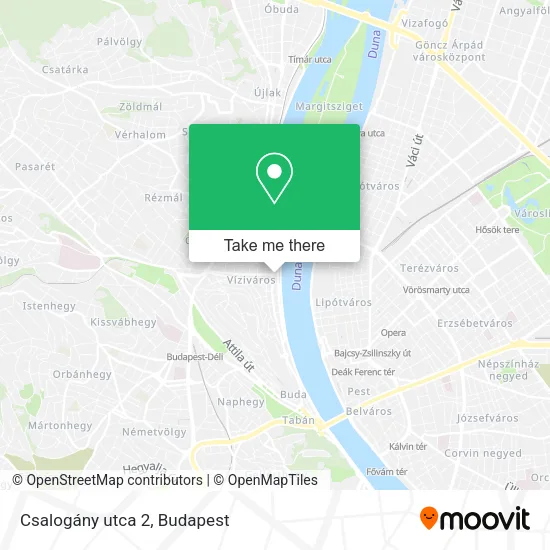 Csalogány utca 2 map