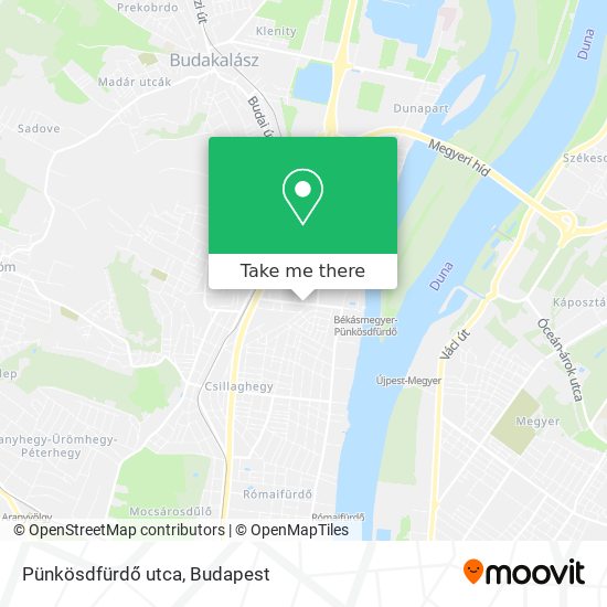 Pünkösdfürdő utca map