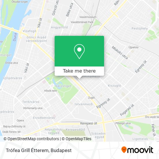 Trófea Grill Étterem map