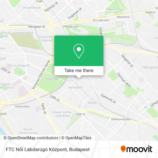 FTC Női Labdarúgó Központ map