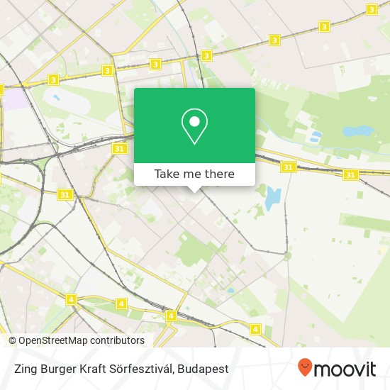 Zing Burger Kraft Sörfesztivál map