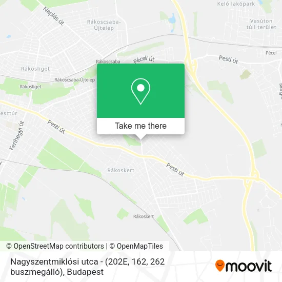 Nagyszentmiklósi utca - (202E, 162, 262 buszmegálló) map