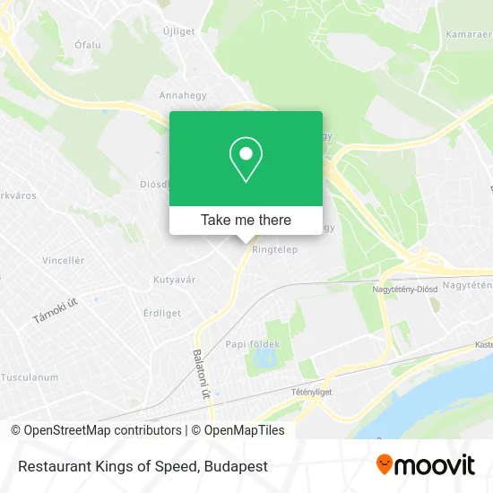 Restaurant Kings of Speed map