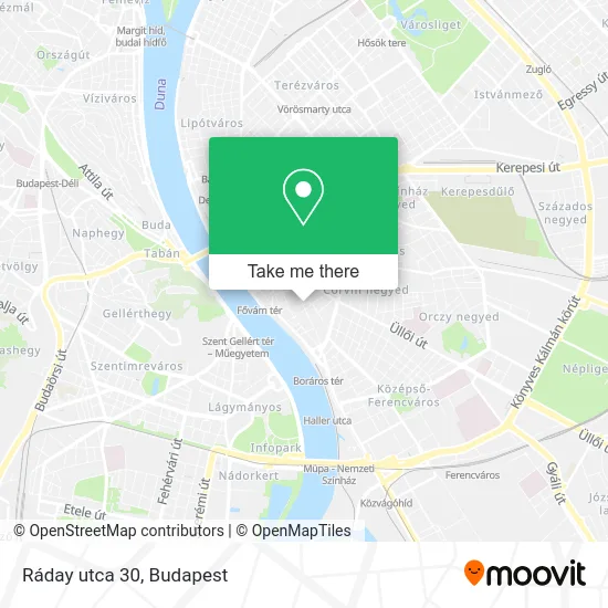 Ráday utca 30 map