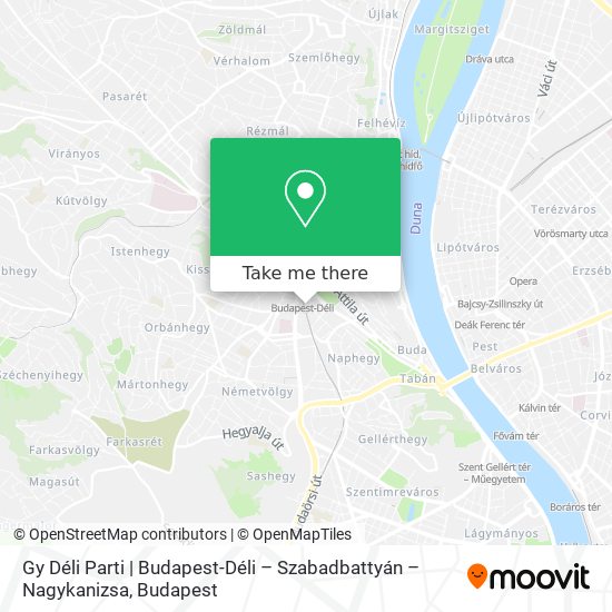 Gy Déli Parti | Budapest-Déli – Szabadbattyán – Nagykanizsa map