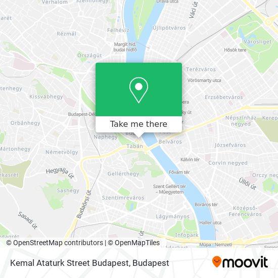 Kemal Ataturk Street Budapest map