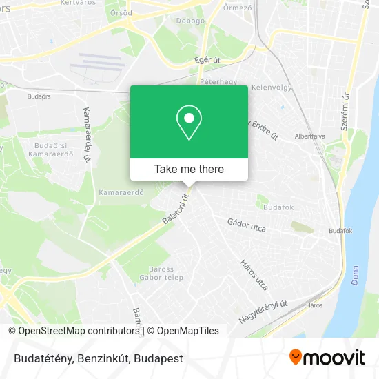 Budatétény, Benzinkút map