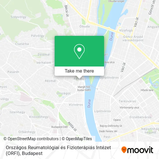 Országos Reumatológiai és Fizioterápiás Intézet (ORFI) map