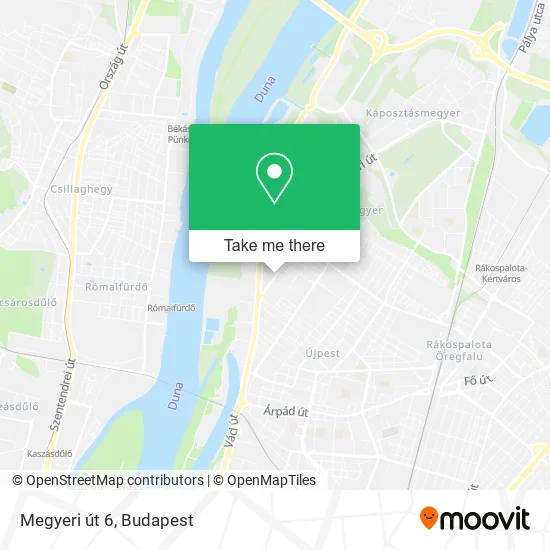 Megyeri út 6 map
