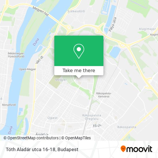 Tóth Aladár utca 16-18 map