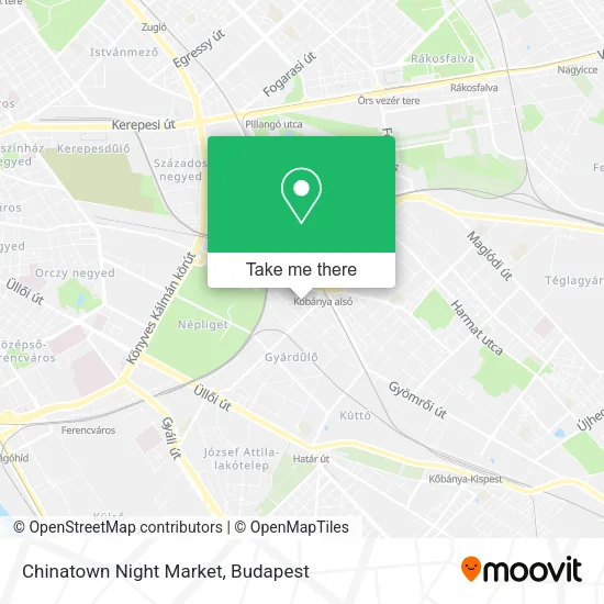 Chinatown Night Market map