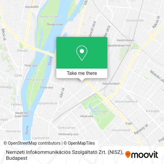 Nemzeti Infokommunikációs Szolgáltató Zrt. (NISZ) map