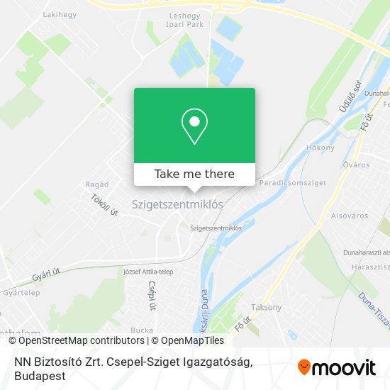 NN Biztosító Zrt. Csepel-Sziget Igazgatóság map