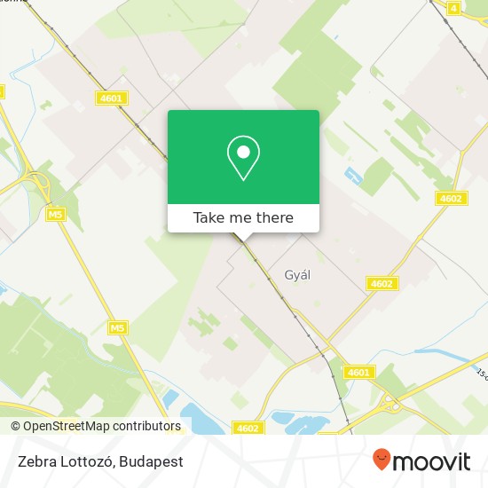 Zebra Lottozó map
