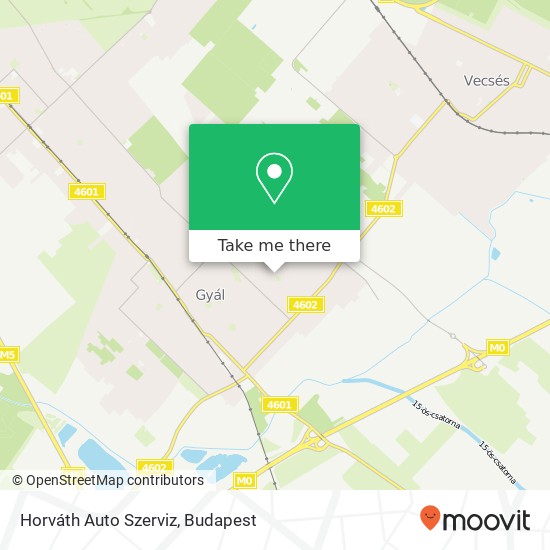 Horváth Auto Szerviz map