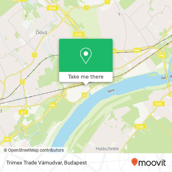 Trimex Trade Vámudvar map